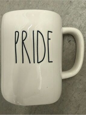White Rae Dunn “PRIDE” Mug